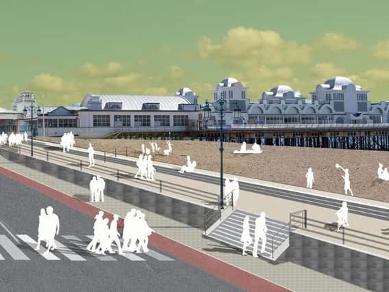 New designs for the sea defences at South Parade Pier
