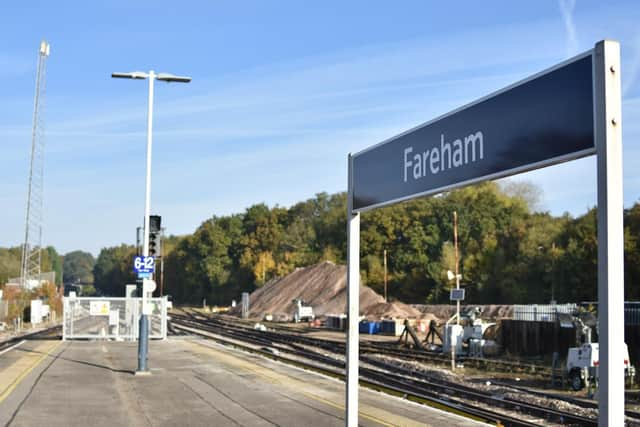 The line is blocked between Fareham and Eastleigh