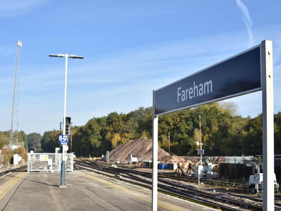 The line is blocked between Fareham and Eastleigh
