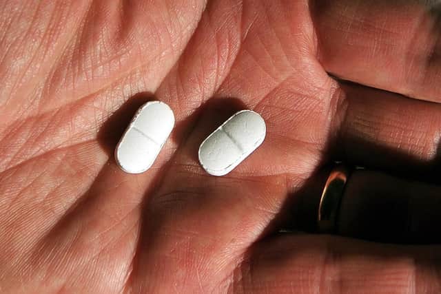 File photo of a pair of 500mg Paracetamol tablets. Picture: John Stillwell/PA Wire