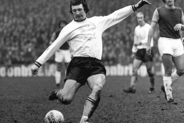 Paul Fletcher of Pompey in action on March 20 1975. PPP-190802-152702003