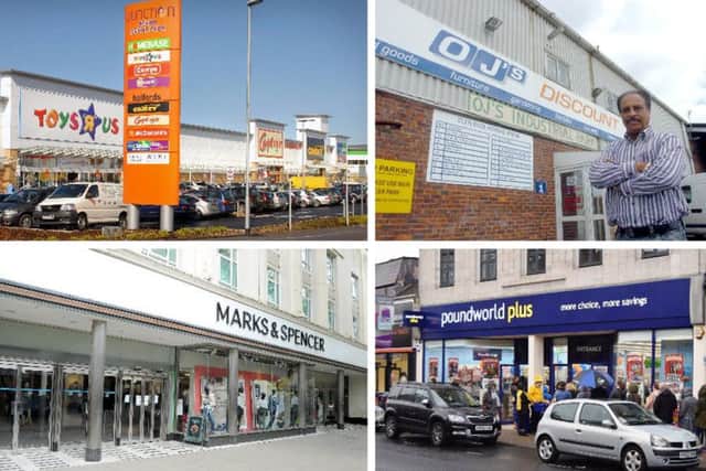 A collage of four shops that closed in Portsmouth in 2018 PPP-191202-151632003