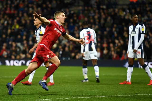 Ryan Yates celebrates his goal against West Brom. Picture: Stu Forster/Getty Images)