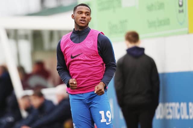 Viv Solomon-Otabor awaits his Pompey debut. Picture: Joe Pepler