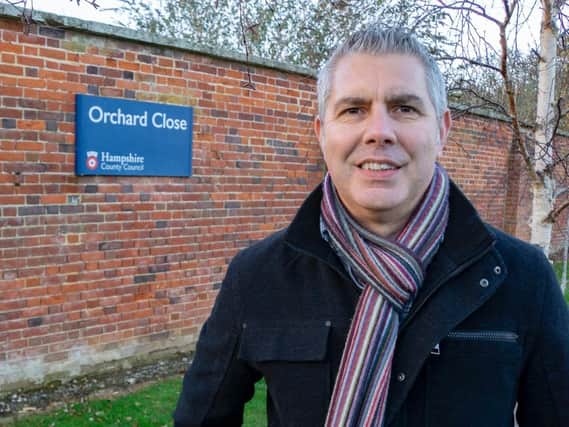 Parent carer Dave Humphries, pictured outside the under-threat Orchard Close respite centre for disabled adults on Hayling Island