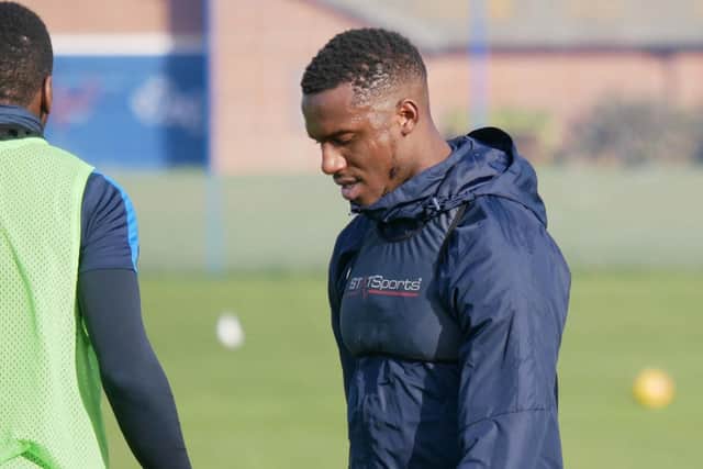 7/2/19
Pompey players training at Roko Health Club.
Pictured: Viv Solomon-Otabor
Picture: Habibur Rahman