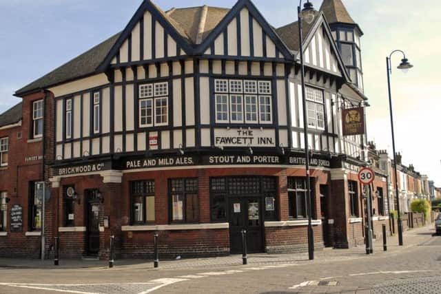 - Located on Fawcett Road in Southsea, this pub dates back to the 1880s. It was designed by A H Bone and features half-timbered Tudor style exterior and a 'witch's hat' tower.