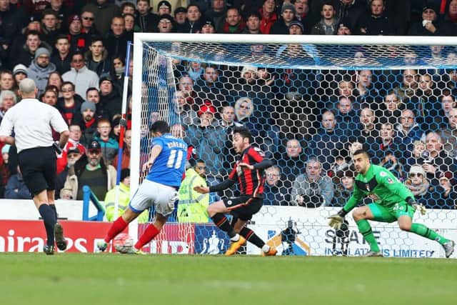 It's 2min 25sec of footballing heaven as Pompey channel Barcelona with a 48-pass move culminating in Roberts' finish. A goal of majesty, patience, rhythm and unforgettable quality those who witnessed it will long savour.