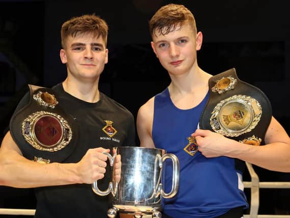 Engineering Technicians, (Marine Engineering) Jake and Joel Murray, both romped to victory for the Royal Navy against a team from the British Army. Photo: Royal Navy