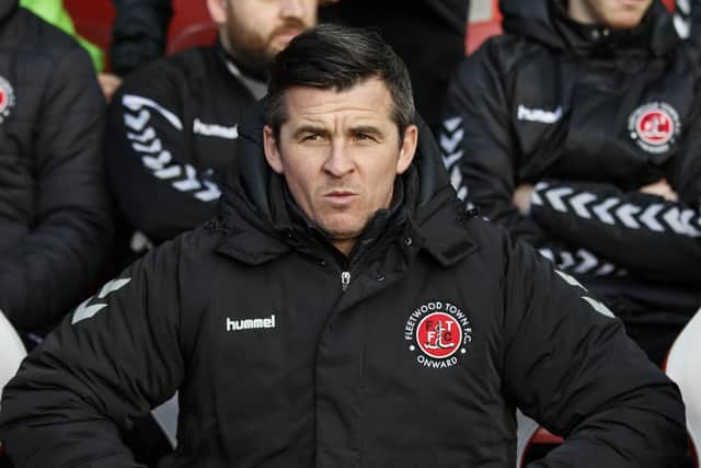 Fleetwood manager Joey Barton. Picture: Daniel Chesterton/phcimages.com/PinPep