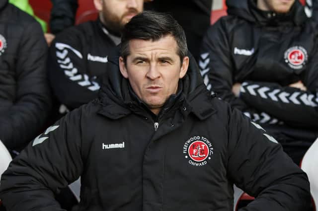 Fleetwood manager Joey Barton. Picture: Daniel Chesterton/phcimages.com/PinPep