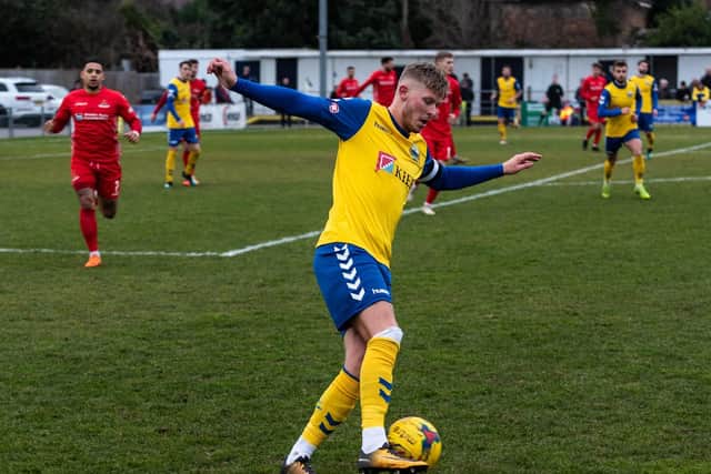 Charlie Davis scored a superb goal for Gosport Borough. Picture: Vernon Nash (090219-090)
