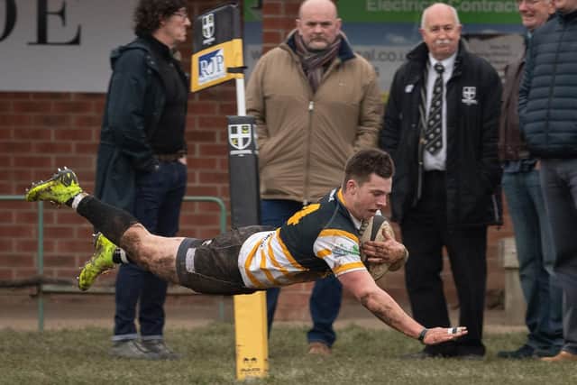 Noah Cannon scores for Portsmouth against United Services. Picture: Keith Woodland (160219-860)