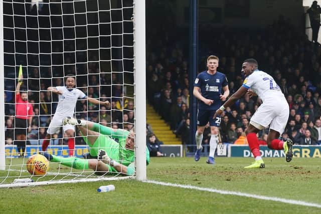 Omar Bogle had a goal disallowed at Southend. Picture: Joe Pepler