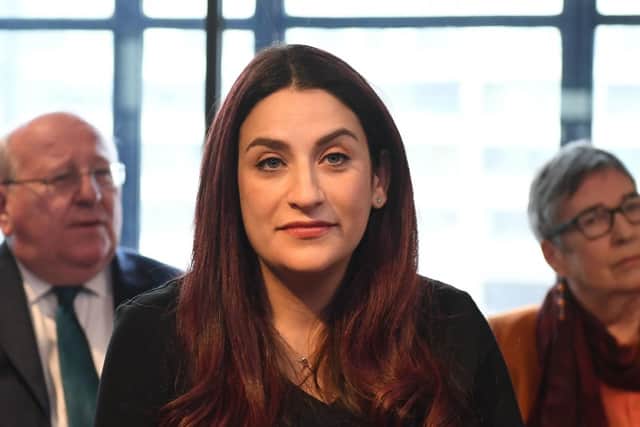 Labour MP Luciana Berger during a press conference at County Hall in Westminster, London, where she announced her resignation along with a group of six other Labour MPs. Picture: Stefan Rousseau/PA Wire