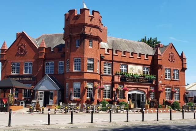 This Hilsea pub in London Road is one of Portsmouth's best known buildings. It was built in the 1930s based on a design by A E Cogswell which was in the Scottish Baronial style, with a hexagonal tower.