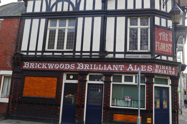 Located in Fratton Road this striking pub was designed by A E Cogswell in the 1920s. The pub's original mosaic tiled fascia was destroyed by Wadworth in the 1990s but the city council ordered that it be replace it like-for-like.