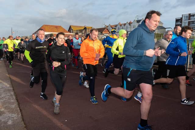Lee-on-the-Solent parkrun takes place on Saturdays at 9am and is free for everyone. Picture: Vernon Nash (090219-011)