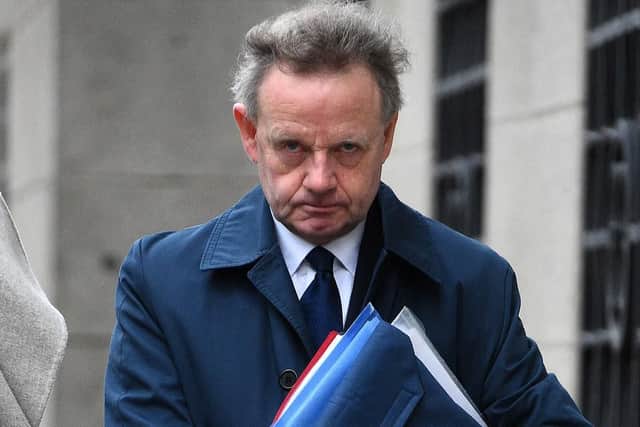 Pilot Andrew Hill, who is on trial over the Shoreham Airshow crash, arrives at the Old Bailey in London. Photo: Kirsty O'Connor/PA Wire