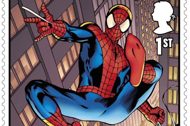 Spider-Man is one of the heroes appearing on the stamps. Picture: Royal Mail/PA Wire