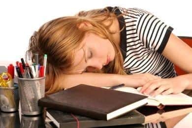 A sleeping student who needed to start their school day later ...