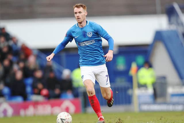 Tom Naylor returns to Pompey's side against Bristol Rovers tonight following suspension. Picture: Joe Pepler