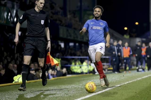 Pompey's Anton Walkes Photo by Robin Jones/Digital South.