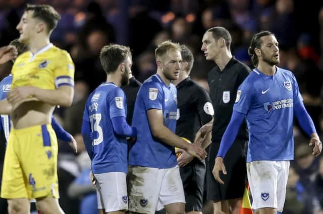 Pompey have been told they have to handle any Fratton Park tension against Barnsley. Picture: Robin Jones/Digital South.