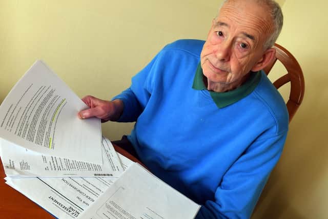 Dennis Barber (74) a Portchester pensioner fell foul of a spoof webside when he went online to pay his HMRC self-assessment income tax bill and was left out of pocket to the tune of 299 Picture: Malcolm Wells (190213-3720)