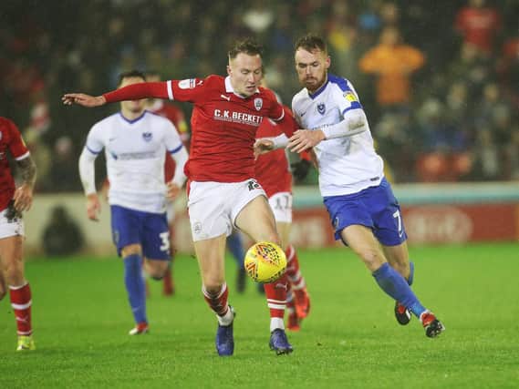 Oakwell's December tussle sparked the catalyst for Barnsley - and the malaise of Pompey. Picture: Joe Pepler