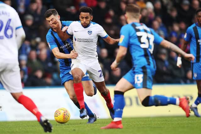Nathan Thompson has been an impressive performer for Pompey this season. Picture: Joe Pepler