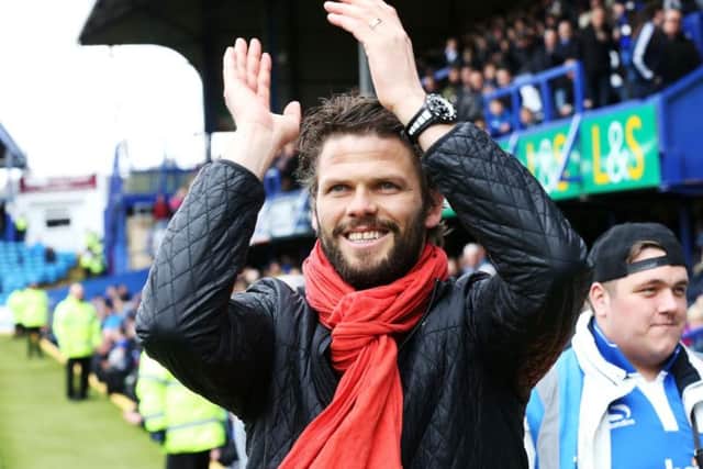 Hermann Hreidarsson applauds Martin Fish's choice of player manager / Picture by Joe Pepler