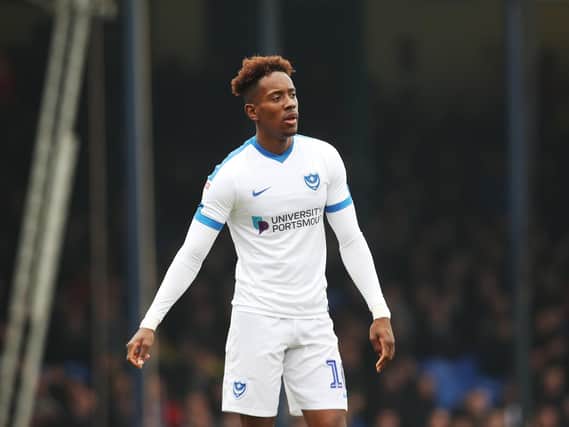 Jamal Lowe has been dropped from Pompey's side against Barnsley. Picture: Joe Pepler