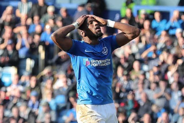 Pompey's Omar Bogle. Picture: Sean Ryan