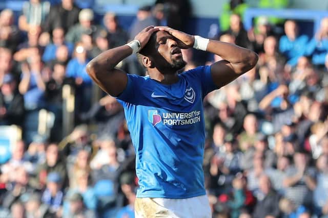 Pompey striker Omar Bogle Picture: Sean Ryan