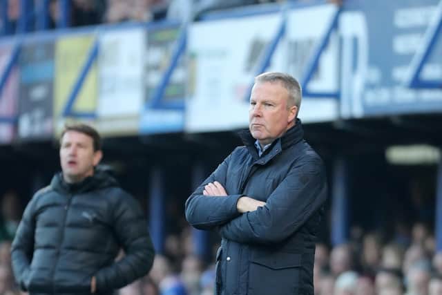 Kenny Jackett takes his Pompey side to Bury tonight. Picture: Sean Ryan/PinPep