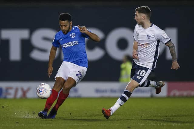 Nathan Thompson returned to Pompey action against Bury on Tuesday evening following injury. Picture: Daniel Chesterton/phcimages.com