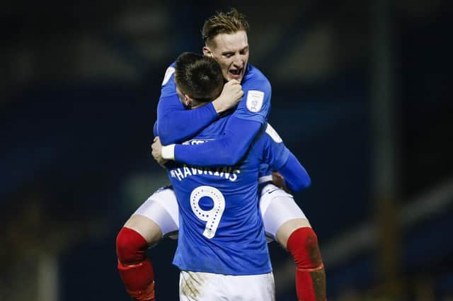 Ronan Curtis' goal against Bury on Tuesday night saw him move level with Jamal Lowe at the top of the Pompey scoring charts Picture: Daniel Chesterton