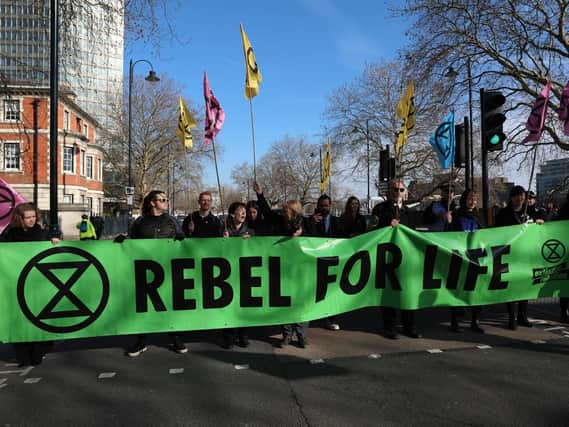 An Extinction Rebellion protest in London last month Picture: Isabel Infantes/PA Wire