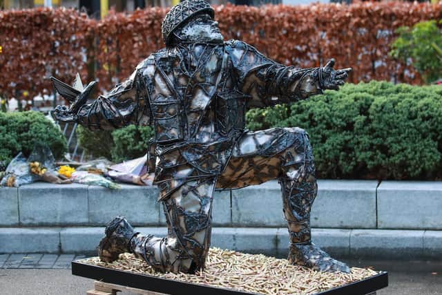 This statue will call Southsea home from next week. Picture: Stephen Crawshaw/PA Wire