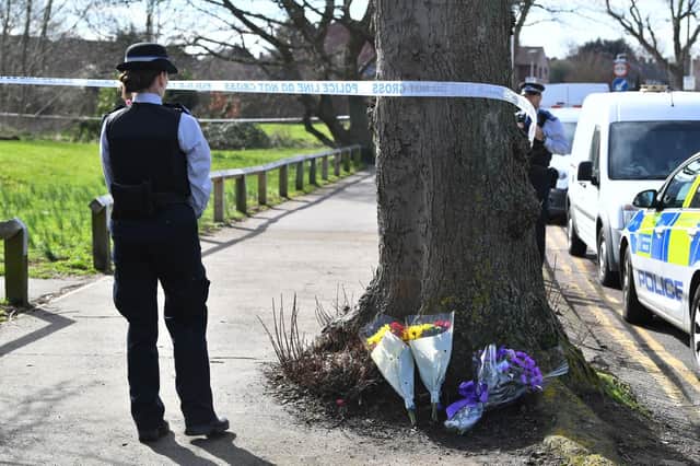 Sadly familiar sight - floral tributes left to a youngster after they had been fatally stabbed in broken Britain. This time the victim was 17-year-old Jodie Chesney.