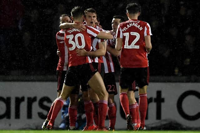 Sunderland celebrate Will Grigg's opening goal Picture: Alex Davidson/Getty Images