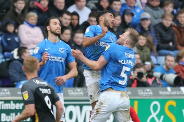 The collision between Nathan Thompson, left, and Matt Clarke Picture: Simon Hill