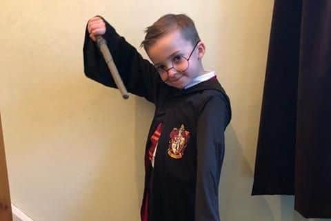 For World Book Day, 6-year-old Oliver Blake from Cosham cast a spell on his uniform and went as Harry Potter