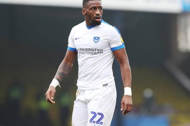 Omar Bogle has returned to fitness for Pompey's trip to Charlton. Picture: Joe Pepler