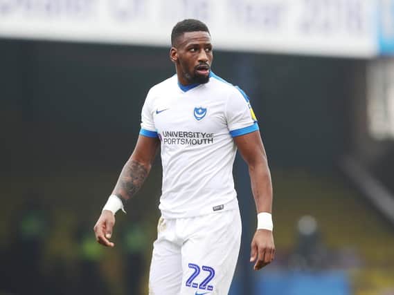 Omar Bogle has returned to fitness for Pompey's trip to Charlton. Picture: Joe Pepler