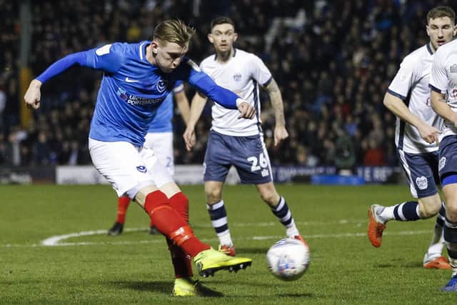 Ronan Curtis nets against Bury. Picture: Daniel Chesterton/phcimages.com