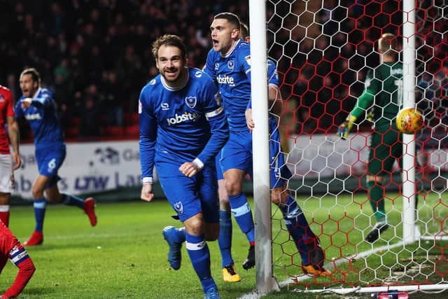 Pompey beat Charlton 1-0 at The Valley last season Picture: Joe Pepler