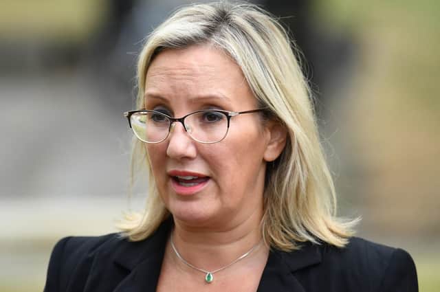 Caroline Dinenage, Gosport MP, has spoken about how she has had to take extra security steps amid fears from MPs that they are being increasingly attacked by racists and thugs. Photo: Dominic Lipinski/PA Wire