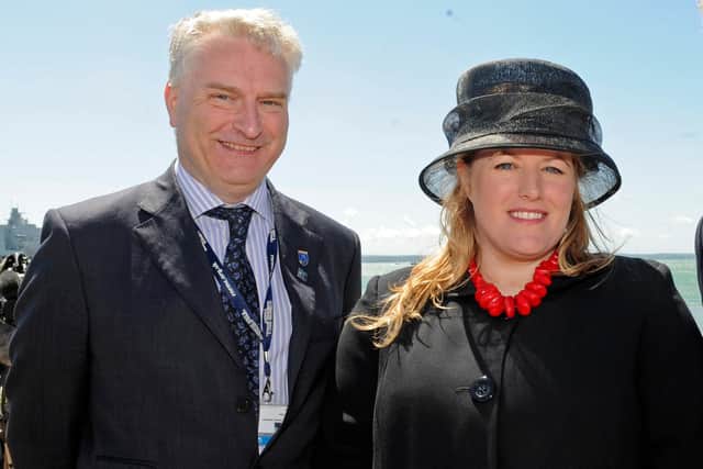 Councillor Gerald Vernon Jackson with Councillor Donna Jones. Picture: Ian Hargreaves (141650-1)